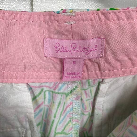 Lily Pulitzer Grace Short In Guiding Light Pattern Sz.6 - Picture 6 of 11